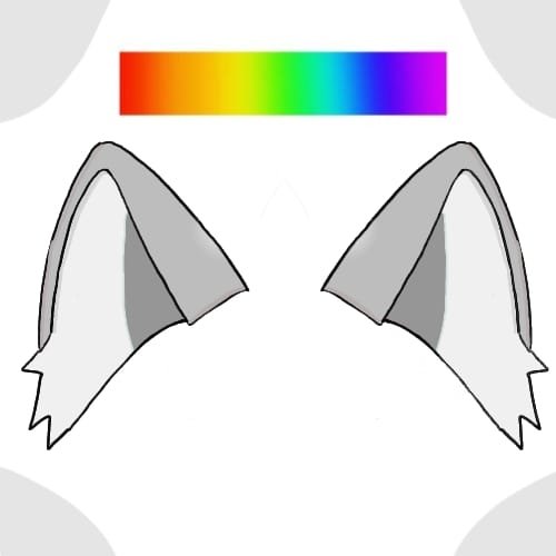 Referencia de estructura de una base de orejas, con paleta de colores.