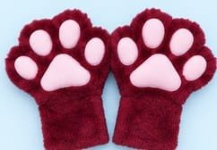 Paws color bordó.