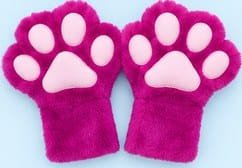 Paws color magenta.