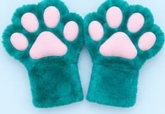 Paws color turquesa.